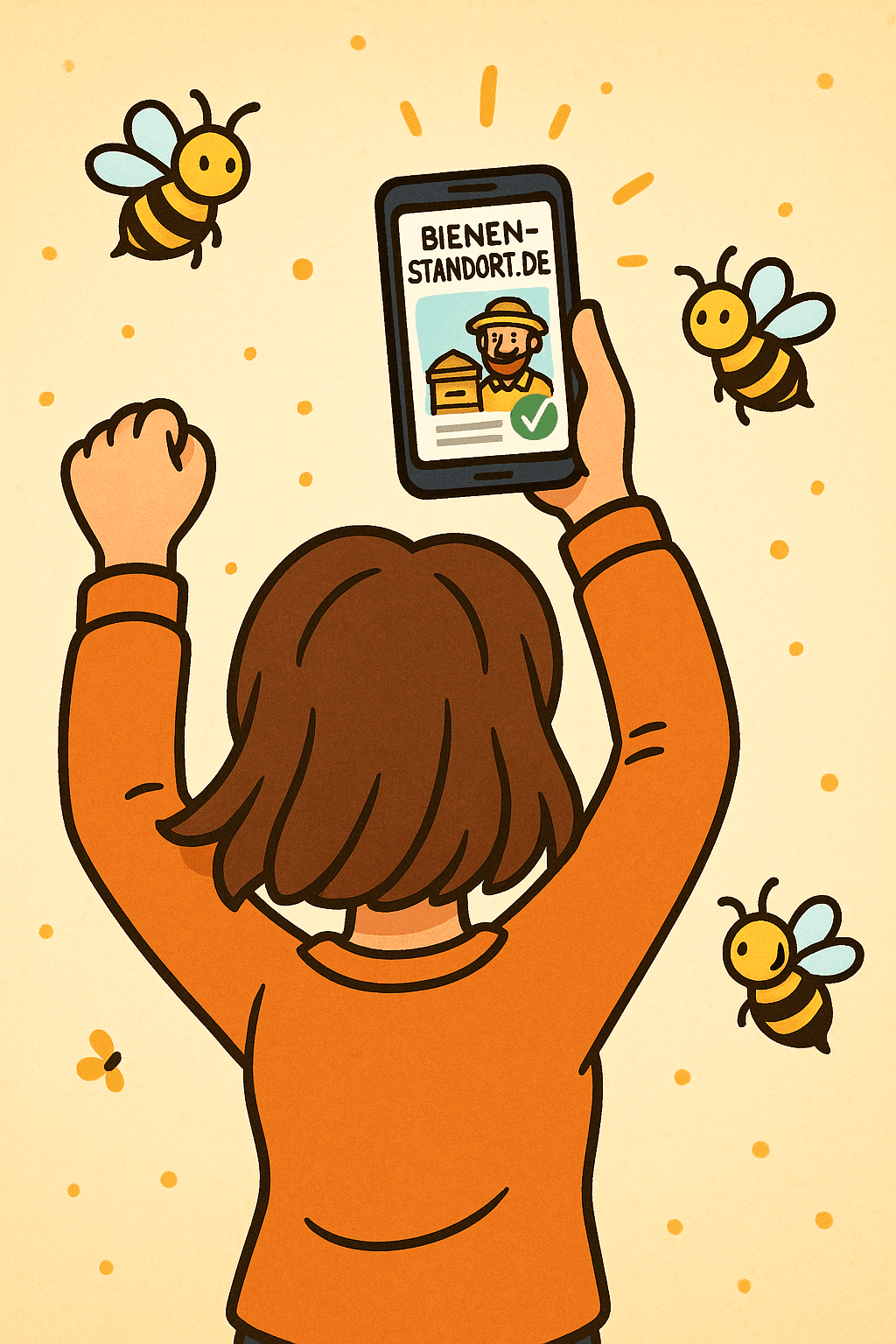 Bienen auf Blüten